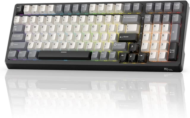 Detalle de RK Royal Kludge F99 Wireless Mechanical Keyboard with Number Pad (Tri-Mode, Hot-Swappable, 5000mAh)
