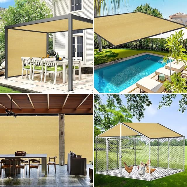 Detalle 1 de Toldo rectangular Verano 🌞 Red de sombra para jardín y terraza