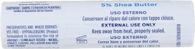 Detalle de Rilastil Xerolact Lippenpflegestift mit 5% Sheabutter – pflegend & schützend für trockene, rissige Lippen (4,8 ml)