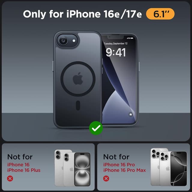 Detalle 2 de Miracase iPhone 16e MagSafe Case 15ft