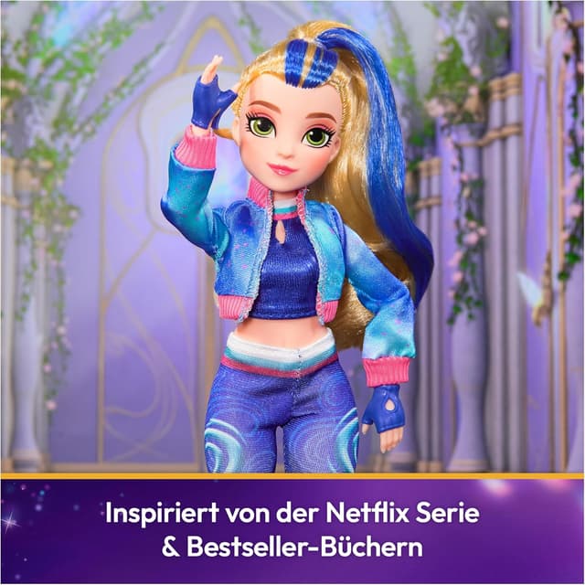 Detalle de Unicorn Academy Ankleidepuppe Isabel (Originalpuppe) – 24 cm mit echtem Haar, abnehmbare Kleidung & Accessoires