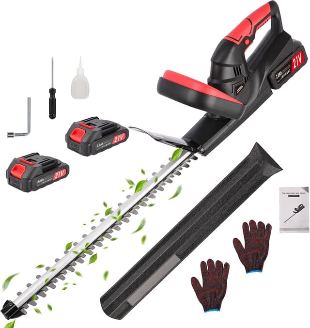 Detalle de Tagliasiepi a batteria 48 cm Brushless con 2 batterie da 2000 mAh e distanza denti 15 mm