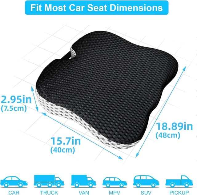 Thumbnail 3 de Mycketop Car Seat Cushion 15.75in