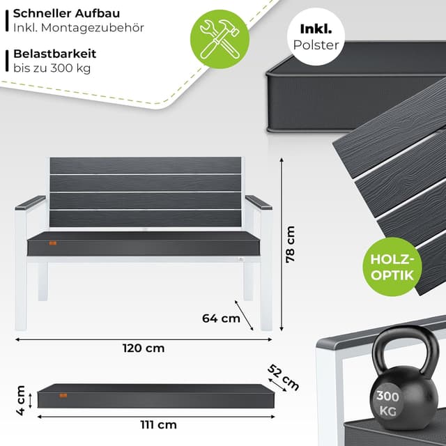 Thumbnail 1 de KESSER® Gartenbank 300 kg Belastbarkeit