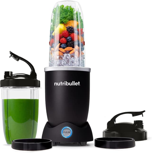 Detalle de NutriBullet Pro+ 1200 Watt Personal Blender with Pulse Function (Matte Black)