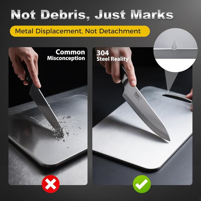 Thumbnail 3 de URMONA 3 PCS Stainless Steel Cutting Board Set