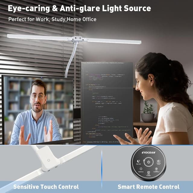 Thumbnail 2 de EYOCEAN Schreibtischlampe Doppelkopf 80 cm