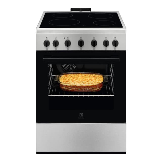 Detalle de Electrolux cocina compacta 60 cm con placa vitrocerámica de 4 zonas y horno eléctrico (reacondicionado Grado B)