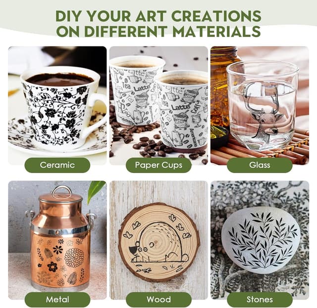 Detalle de TWOHANDS Set di 12 marcatori permanenti punta ultra fine 0,5 mm (neri) 21618