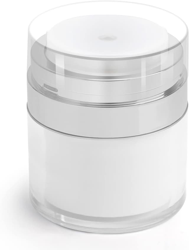 Detalle de HOTUT Airless Pumpspender (1 Stück, 30 ml) – nachfüllbarer Vakuum-Kosmetikbehälter für Creme & Lotion