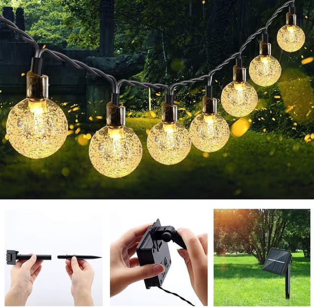 Detalle 2 de Garlocht solar garden lights 50 LED 7M