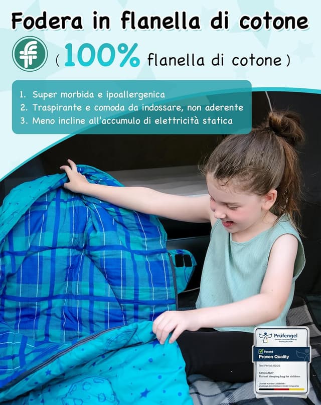 Thumbnail 3 de KingCamp Sacco a Pelo 170×70 cm 🏕