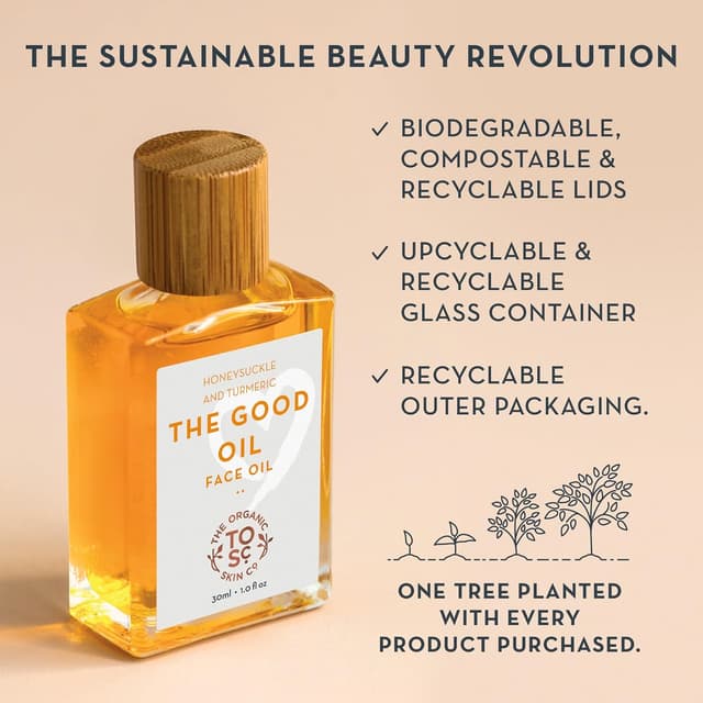 Detalle de The Good Oil Gua Sha Oil Face Serum (30mL) with Organic Jojoba, Calendula, Sunflower & Turmeric