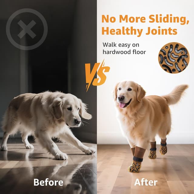 Detalle de PICK FOR LIFE Anti-slip dog socks L with grips