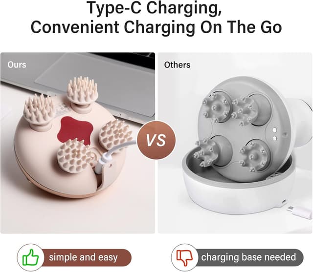 Thumbnail 5 de arboleaf Electric Scalp Massager 1 USB Rechargeable 🪮