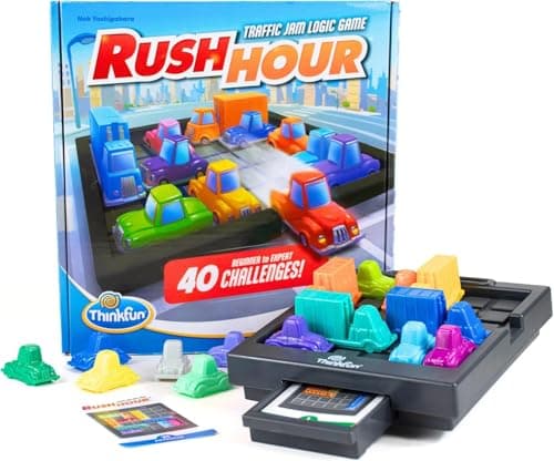 Detalle de ThinkFun Rush Hour: rompecabezas de tráfico con 40 desafíos para niños (desde 8 años) y adultos