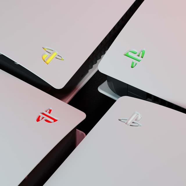 Thumbnail 6 de PlayVital Custom Vinyl Decal Skins for PS5 Console (Logo Underlay Sticker) – 9 Colours & 3 Retro Styles