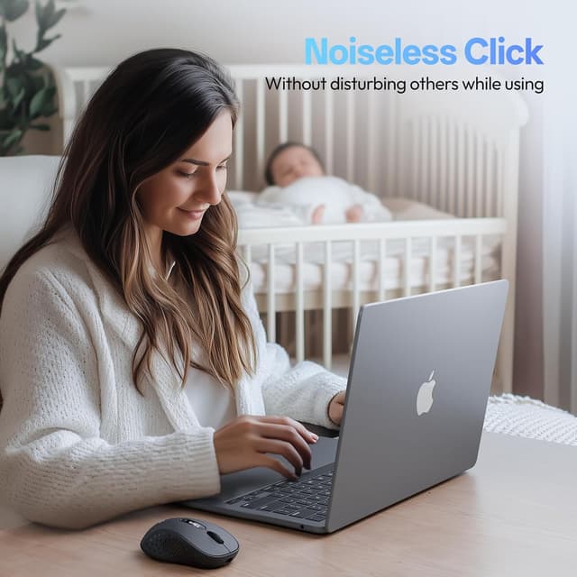 Thumbnail 6 de XBG B15pro Tri-Mode Wireless Bluetooth Mouse with LED Display, Silent Click, and Type-C Recharge