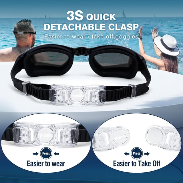 Thumbnail 5 de Dizokizo Schwimmbrille AntiâFog UV Schutz đ