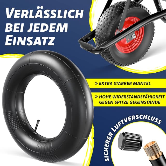 Thumbnail 4 de MASKO Schubkarre 100 l 250 kg mit 16 Zoll Luftreifen