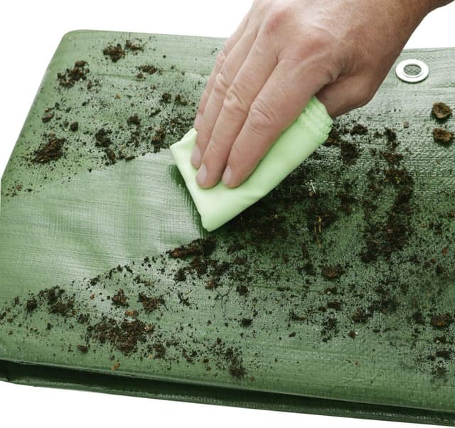 Detalle 2 de GardenMate Bâche de protection 2 x 3 m (vert) résistante aux UV, imperméable et lavable