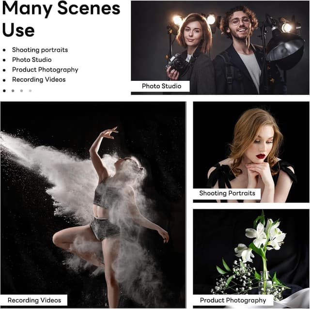 Thumbnail 5 de Heysliy Black Screen Backdrop 1.5x2m Photography Background