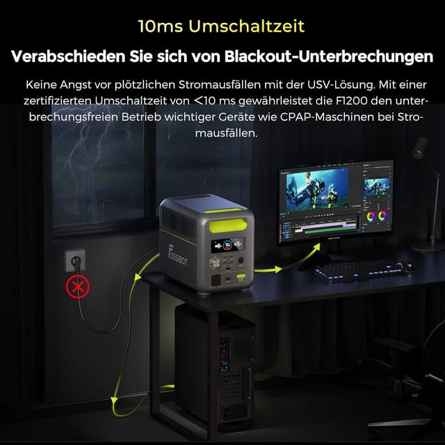 Thumbnail 5 de FOSSiBOT Powerstation F1200 1024Wh