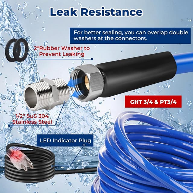 Thumbnail 4 de REHOSEUP 15 ft Heated Water Hose