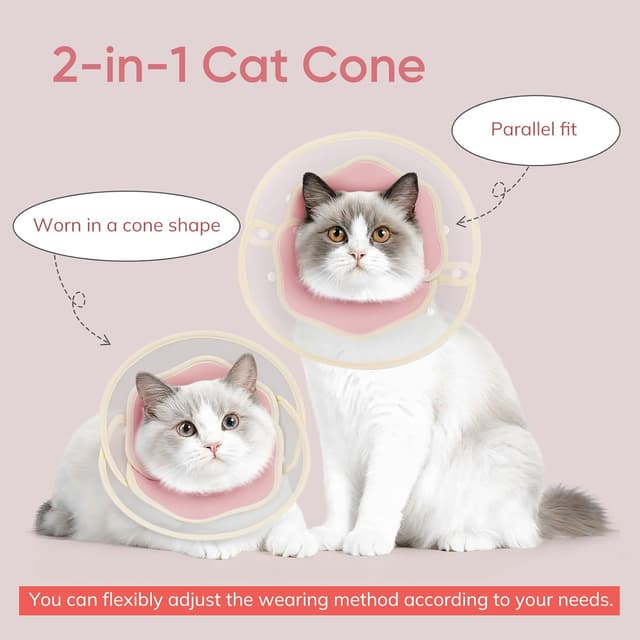 Thumbnail 2 de Supet Soft Cat Cone Collar 2-in-1 Waterproof