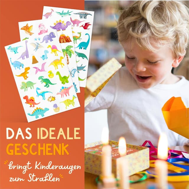 Detalle 2 de Famifidus hautfreundliche Kinder Tattoos (Set mit 120 Motiven) – vegan, dermatologisch geprüft, Made in Germany