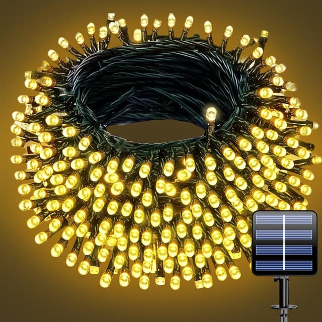 Detalle de Solar string lights 66ft, 200 LEDs