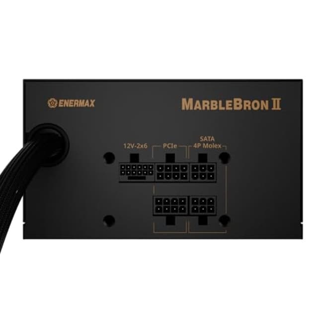 Detalle de Enermax MarbleBron II 850W 80 PLUS Bronze modular — Fuente de alimentación con corriente estable