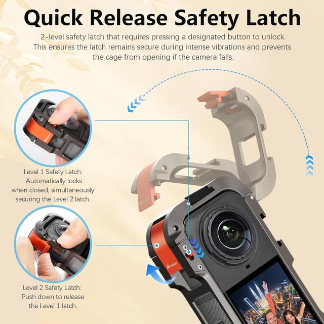 Detalle 2 de Amazear Insta360 X5 Metal Protective Case