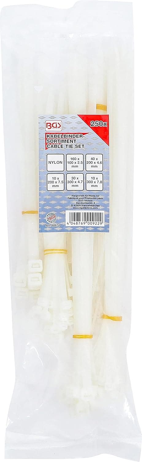 Thumbnail 2 de BGS 80874 Kabelbinder-Sortiment 250-tlg.