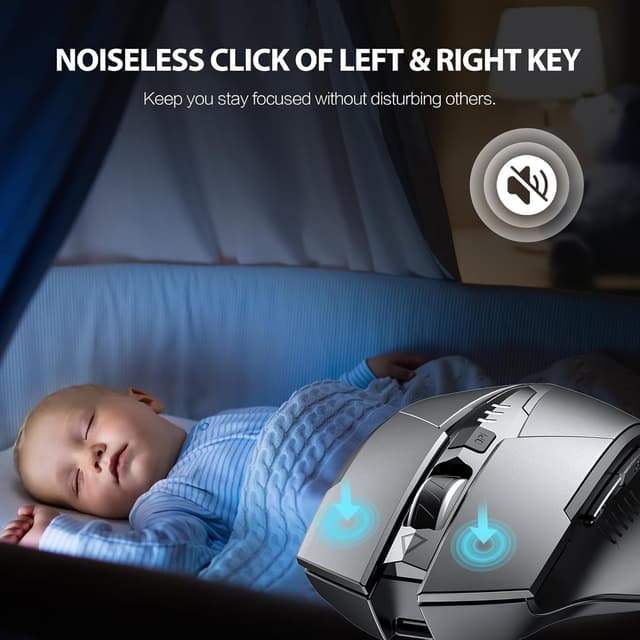 Detalle 2 de inphic Bluetooth Maus 700mAh đź–±