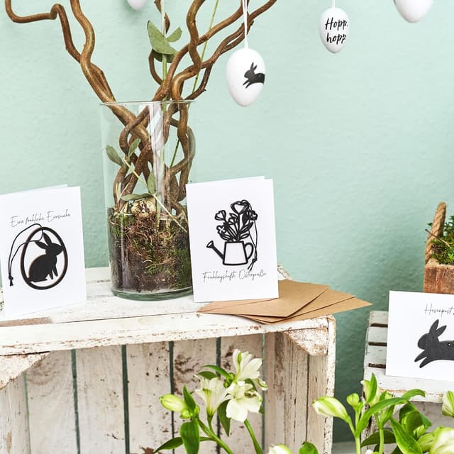 Thumbnail 5 de Papierdrachen Oster Klappkarten 3er Set