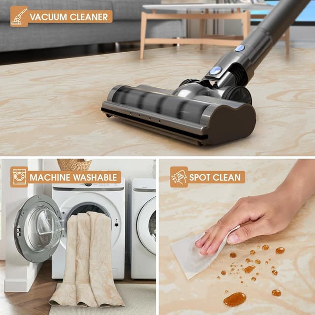 Thumbnail 6 de Tapis Vasip « Salon Moderne » poil ras lavable en machine 200x300 cm avec envers antidérapant