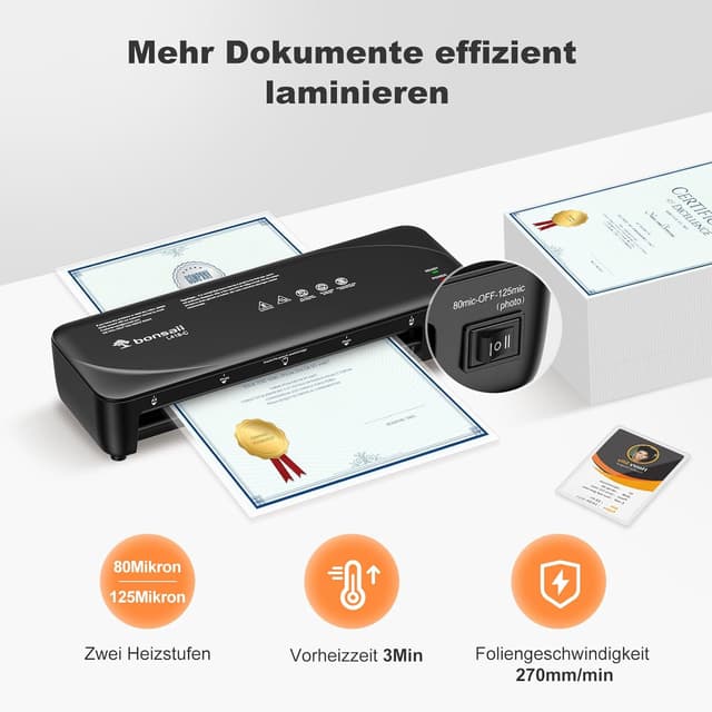 Detalle 2 de Bonsaii L418-C A4 LaminiergerĂ€t 270 mm/min đ