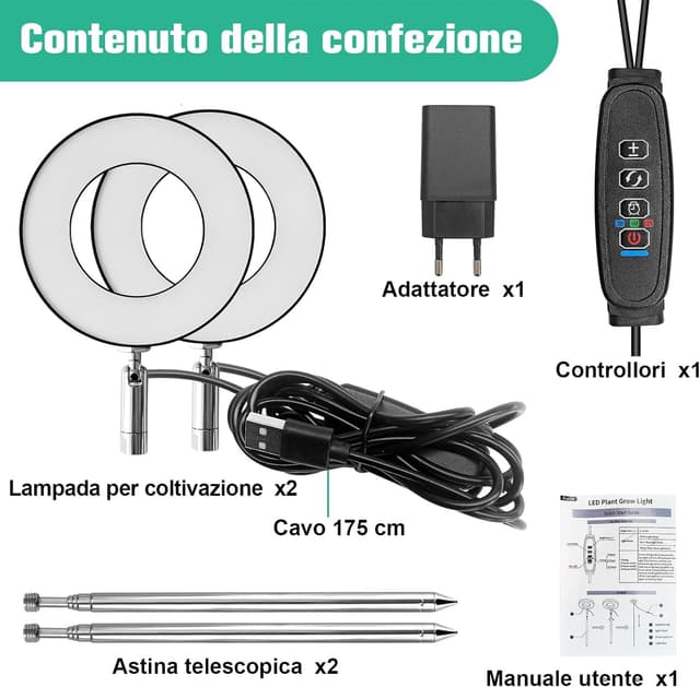 Thumbnail 6 de Idealife Lampada per piante a LED 42