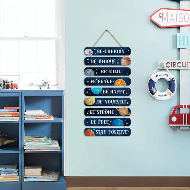 Thumbnail 1 de HPNIUB Space Wood Sign 2"x12"