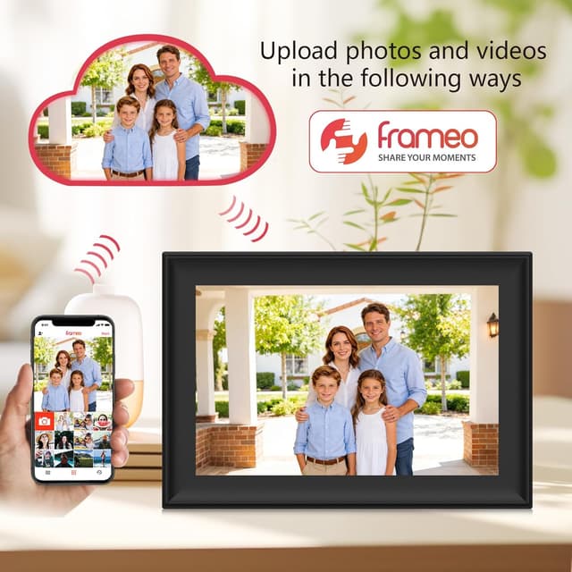 Detalle de AKImart FRAMEO 10.1-inch WiFi Digital Photo Frame with Touch Screen (1280x800, 32GB)