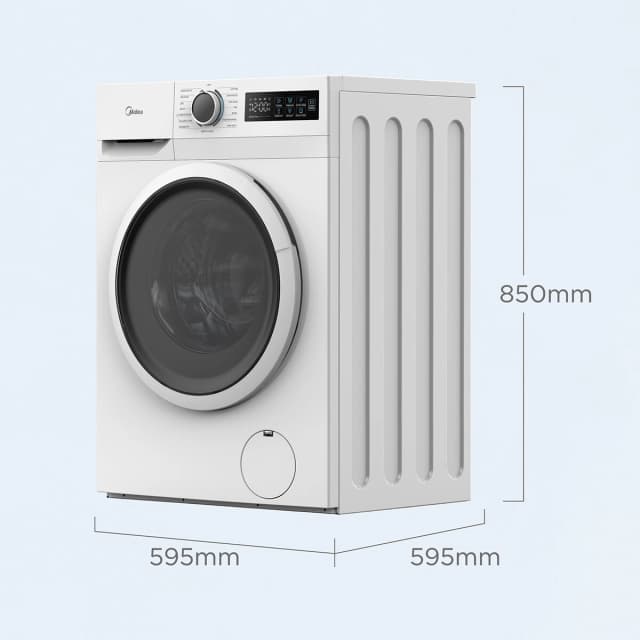Detalle de Midea MF110W90BA10/W-ES Lavadora reacondicionada Power Mix 9 kg y 1.400 rpm