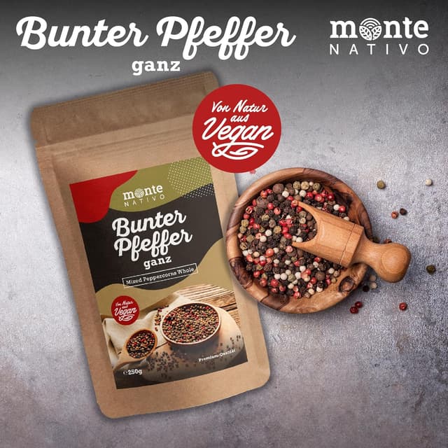 Thumbnail 3 de Monte Nativo Pfefferkörner 250g bunter Pfeffer 🧂