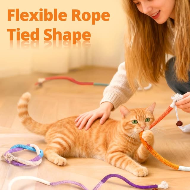 Thumbnail 5 de soodyoow 4 Pcs Catnip Chew Rope 70cm