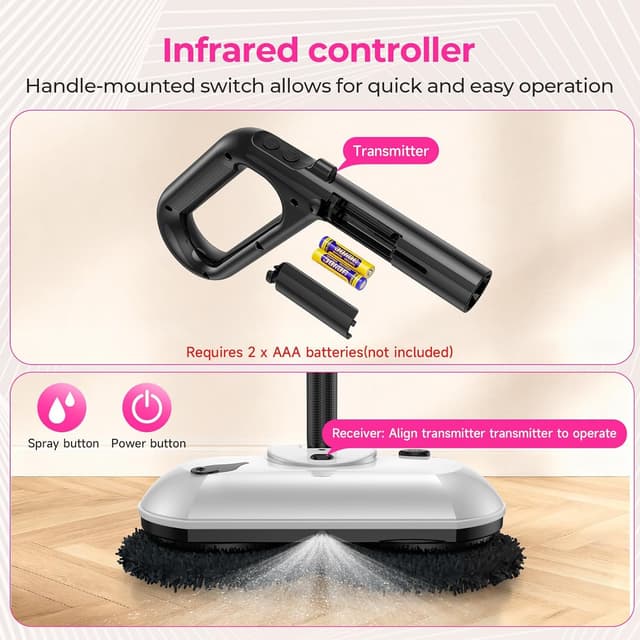 Thumbnail 1 de ScrubWiz Cordless Electric Mop 3.5 lbs 🧹