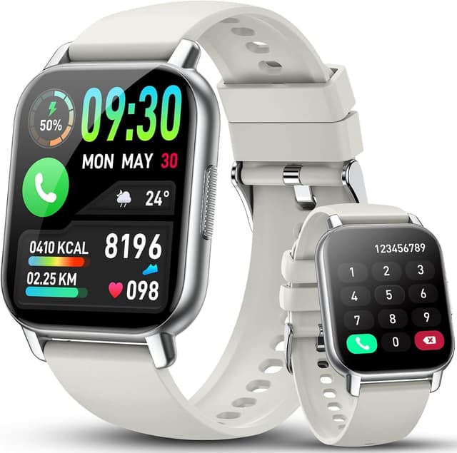 Detalle de WeurGhy Y6 Smart Watch for Men & Women with Answer Dial Calling, 1.91" Bluetooth 5.4