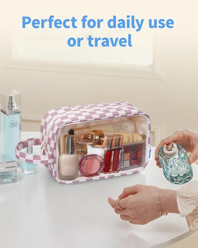 Thumbnail 6 de Clear Travel Toiletries Bag 25x10x15cm