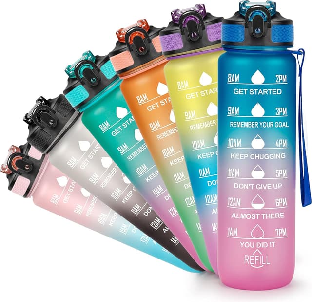 Detalle de YC Kitchen 1 Litre Motivational Water Bottle