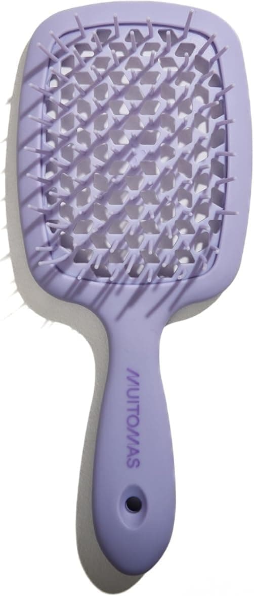 Detalle 2 de Muitomas spazzola per capelli fini con setole flessibili e manico ergonomico (blu ottanio)