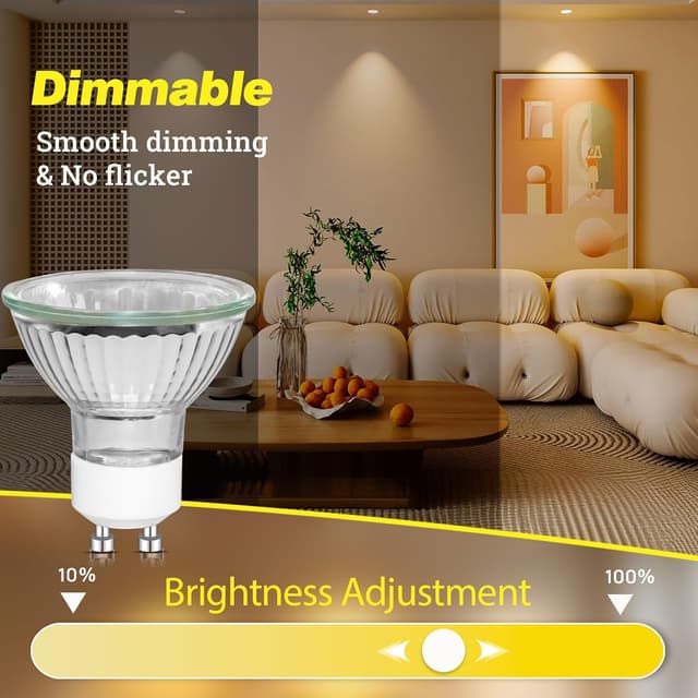 Detalle 2 de Caldarax 8x GU10 MR16 Halogen, 35 W dimmbar (230 V) – warmweiß 2800 K, 45° Abstrahlwinkel